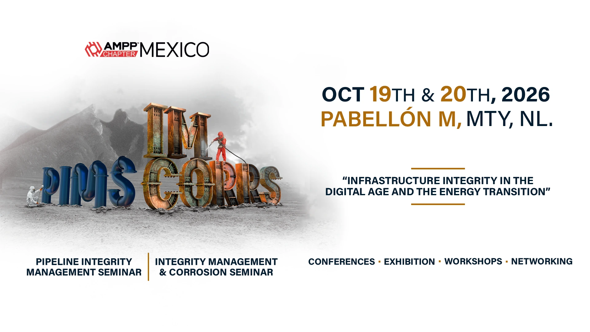 IMCORRS 2026, PIMS + IMCORRS, 19 y 20 de octubre de 2026 en Pabellón M, Monterrey